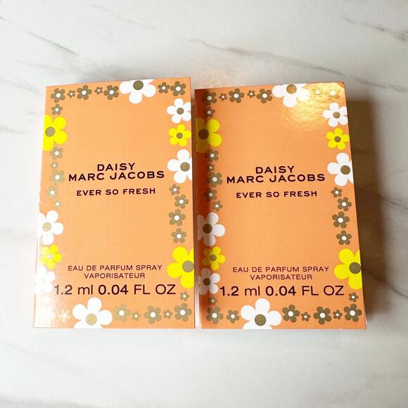 Marc Jacobs Daisy Ever So Fresh Perfume Samples 1.2ml Eau de Parfum Lot of 2 - Picture 1 of 2